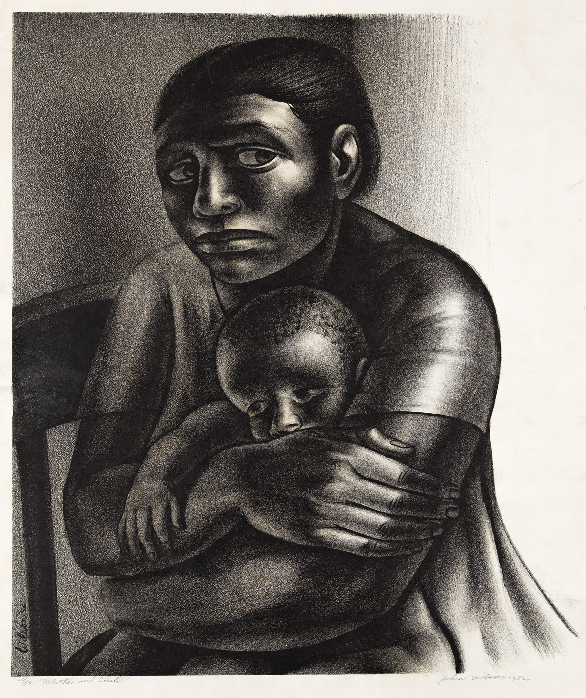 JOHN WILSON (1922 - 2015) Mother and Child.